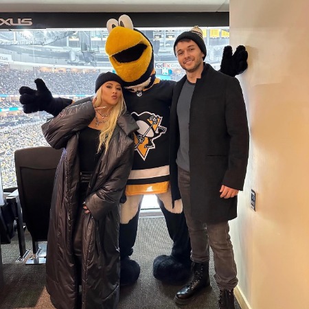 Christina Aguilera with her fiance Matthew Rutler.